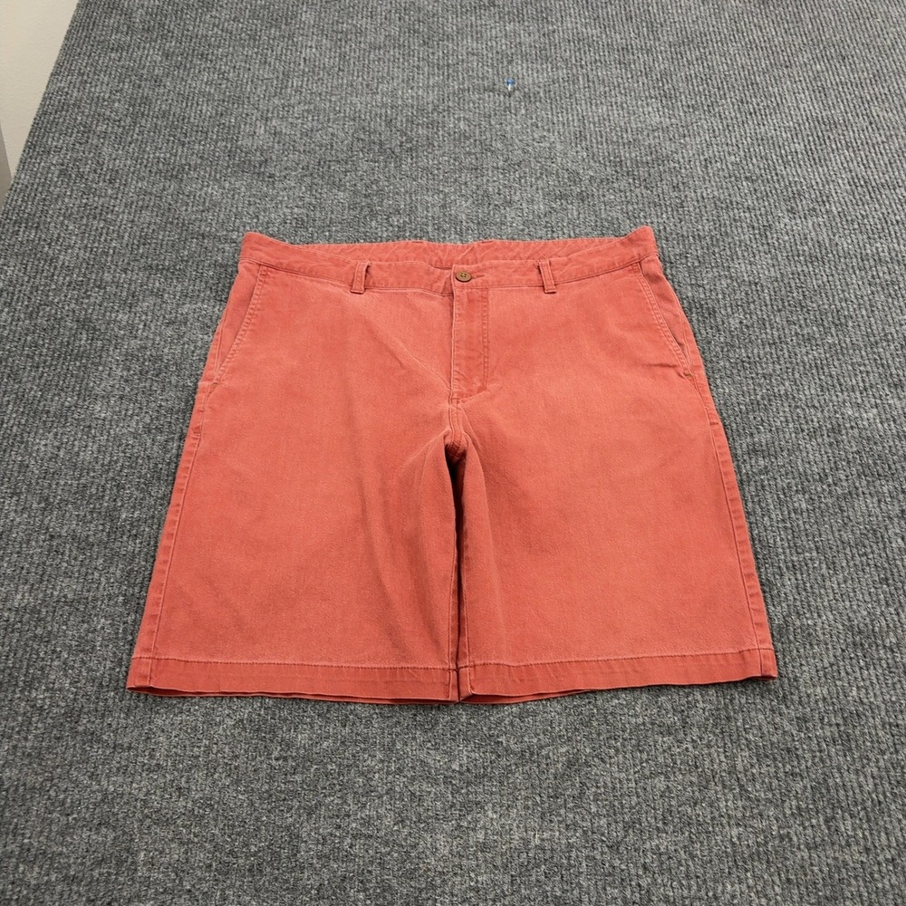 Tommy Bahama Shorts‎ Mens 38 Coral Cotton Spandex Chino Flat Front Island Casual